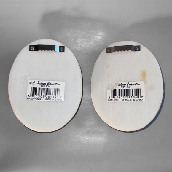 Set of 2 Mini Floral Wall Ovals - Picture 5 of 5